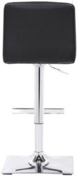 Lamboro Luscious Single Kitchen Bar Stool, Chrome Footrest, Height Adjustable Swivel Gas Lift, Breakfast Bar & Home Barstool, Black - thumbnail 5
