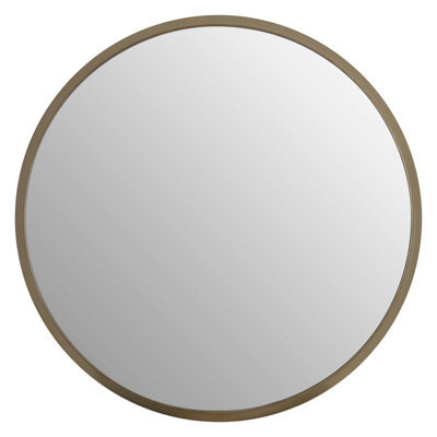 Orsina Athena Large Round Wall Mirror With Silver Frame - image 1