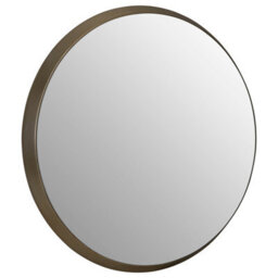 Orsina Athena Large Round Wall Mirror With Silver Frame - thumbnail 2