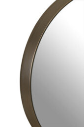 Orsina Athena Large Round Wall Mirror With Silver Frame - thumbnail 5