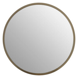 Orsina Athena Large Round Wall Mirror With Silver Frame - thumbnail 1