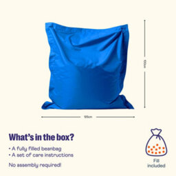 Icon Kids Giant Indoor Outdoor Floor Cushion Blue - thumbnail 6