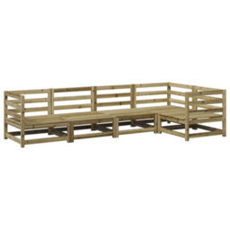 Berkfield 5 Piece Garden Sofa Set Impregnated Wood Pine - thumbnail 2