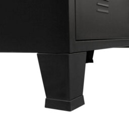 Vidaxl Chest Of Drawers Metal Industrial Style 78X40X93 Cm Black - thumbnail 9