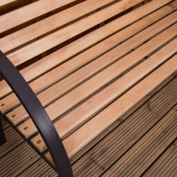 Lassic Garden Vida 2 Seater 120Cm Wide Slatted Traditional Garden Outdoor Bench - thumbnail 4