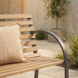 Lassic Garden Vida 2 Seater 120Cm Wide Slatted Traditional Garden Outdoor Bench - thumbnail 9