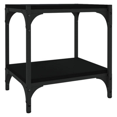 Berkfield Industrial Tv Cabinet Black 40X33X41 Cm Engineered Wood And Steel - image 1