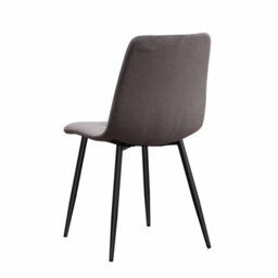Minster Chair - Tufted Fabric/metal - L52 X W44 X H86 Cm - Grey/black - thumbnail 3
