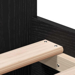 Walplus Bed Frame With Headboard Black Oak 90 X 200 Cm Engineered Wood - thumbnail 9