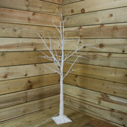 Snowtime Outdoor Or Indoor Birch Tree With Ice White Leds - 2.4M - 136 Led's - thumbnail 3