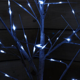 Snowtime Outdoor Or Indoor Birch Tree With Ice White Leds - 2.4M - 136 Led's - thumbnail 4