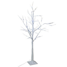 Snowtime Outdoor Or Indoor Birch Tree With Ice White Leds - 2.4M - 136 Led's - thumbnail 7