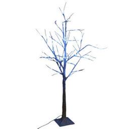 Snowtime Outdoor Or Indoor Birch Tree With Ice White Leds - 2.4M - 136 Led's - thumbnail 8
