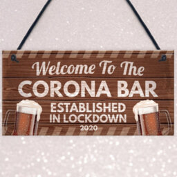 Red Ocean Novelty Corona Bar Sign Funny Quirky Hanging Sign For Home Bar Gifts For Him Man Cave Gifts - thumbnail 3