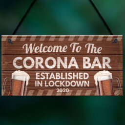 Red Ocean Novelty Corona Bar Sign Funny Quirky Hanging Sign For Home Bar Gifts For Him Man Cave Gifts - thumbnail 5