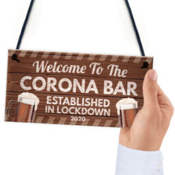Red Ocean Novelty Corona Bar Sign Funny Quirky Hanging Sign For Home Bar Gifts For Him Man Cave Gifts - thumbnail 6