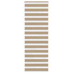Berkfield Zebra Blind Sand Brown 70X200 Cm Fabric Width 65.9 Cm Polyester