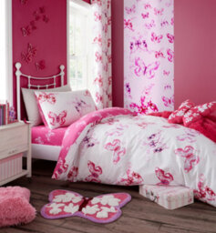 Catherine Lansfield Kids Living Butterfly Shaped Cushion Pink - thumbnail 3