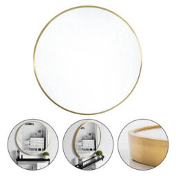 Large Round Wall Mirror 50X50Cm Bathroom Bedroom Makeup And Dressing Mirror - thumbnail 5