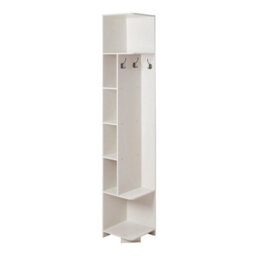 1.8M Stylish Triangle Corner Cupboard 6Tier Wooden Bookcase Cabinet - thumbnail 1