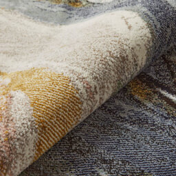 Pearl Midnight Abstract Jute Polyester Modern Living Room, Bedroom Rug - 160Cm X 220Cm - thumbnail 3