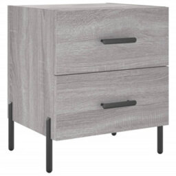 Berkfield Modern Bedside Cabinets 2 Pcs Grey Sonoma 40X35X47.5 Cm Engineered Wood - thumbnail 5