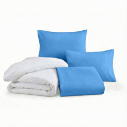 Ameha Duvet 13.5 Tog With Light Blue Duvet Cover & Matching Pillowcases, Breathable, Bedding Set, Double 200X200Cm - thumbnail 1