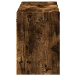 Berkfield Durable Tv Wall Cabinet With Led Lights Smoked Oak 130X31X45 Cm - thumbnail 7