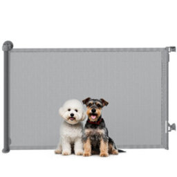 Pawhut Stair Gate For Dogs, Pet Gate, Extends To 140 Cm Wide & 93 Cm Tall - thumbnail 2