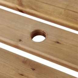 GoodHome Agad Wooden 6 Seater Picnic Bench - thumbnail 4