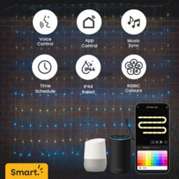 Valuelights Smart Rgbic Neon Curtain Lights, Diy Customisable Wifi Colour Changing Backdrop Light With Music Sync And App Control - thumbnail 5