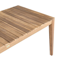 Beliani Garden Dining Table Chioggia 90 Cm 180 Cm Certified Acacia Wood Light Brown - thumbnail 5