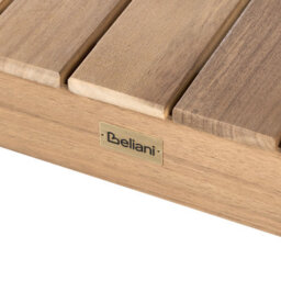 Beliani Garden Dining Table Chioggia 90 Cm 180 Cm Certified Acacia Wood Light Brown - thumbnail 8