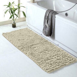 Ameha Cream Chenille Mat 50X80Cm, Extra Soft, Non-Slip, Absorbent Bath Rug & Doormat - thumbnail 8