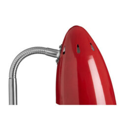 Orsina Red Table Lamp For Work Desk, Desk Lamp With Conical Lamp Head, Long Lasting Iron Bedside Lamp - thumbnail 4