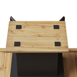 Abrihome Checked Extending Dining Table (110-140X80Cm), Foldable Design For 6 People, Compact For Kitchens & Living Spaces - thumbnail 7