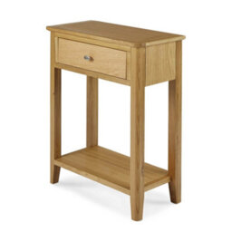 Alba Oak Telephone Table With Drawer - By Roseland Furniture - thumbnail 3