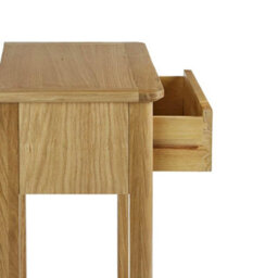 Alba Oak Telephone Table With Drawer - By Roseland Furniture - thumbnail 7