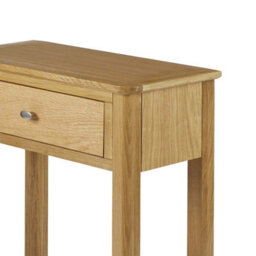Alba Oak Telephone Table With Drawer - By Roseland Furniture - thumbnail 6