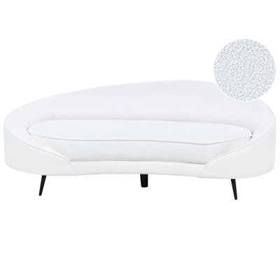 Beliani Sofa 2 Seater Savar Boucle White - image 1