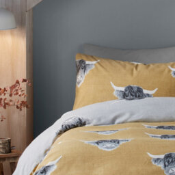 Fusion Highland Cow Brushed Duvet Cover Set - thumbnail 2