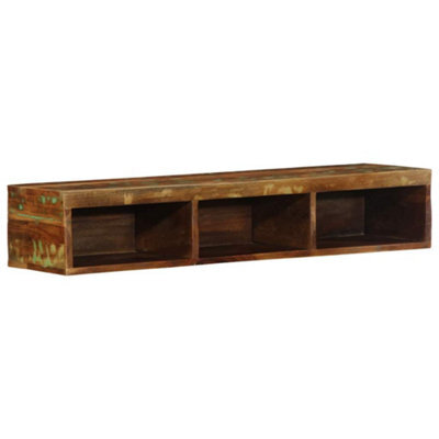 Berkfield Wall-Mounted Tv Cabinet 100X30X19 Cm Solid Wood Reclaimed - image 1