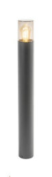 CGC Lighting Cgc Dark Grey Anthracite Outdoor 0.8M Post Bollard Light Smoked Diffuser Modern Garden Patio Outside Driveway Path Terrace E27 - thumbnail 6