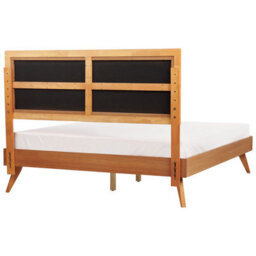 Beliani Bed Poissy 160 X 200 Cm (Eu King Size) Natural Ash Wood - thumbnail 6
