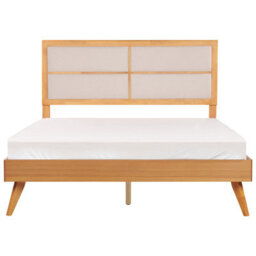 Beliani Bed Poissy 160 X 200 Cm (Eu King Size) Natural Ash Wood - thumbnail 5