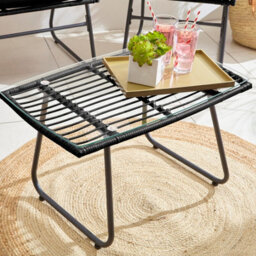 Neo Garden Furniture Patio Wicker Bamboo Style Chair Table Outdoor Rattan Sofa Set 4 Piece - thumbnail 6