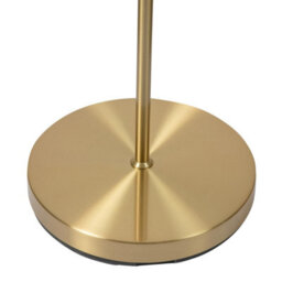 First Choice Lighting Satin Brass Floor Lamp With Opal Globe Shades - thumbnail 7