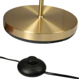 First Choice Lighting Satin Brass Floor Lamp With Opal Globe Shades - thumbnail 6