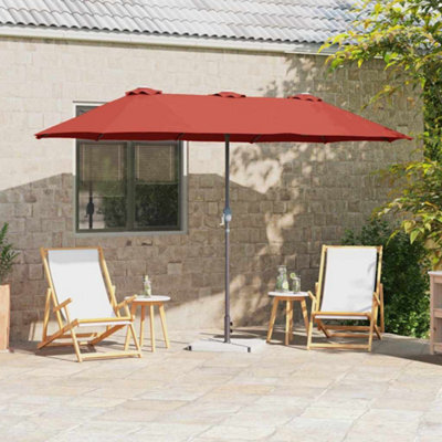 Berkfield Garden Parasol Terracotta Powder-Coated Steel - image 1