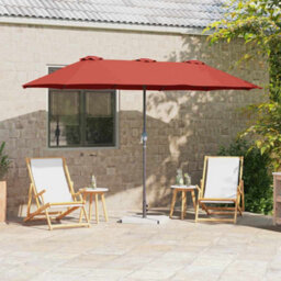 Berkfield Garden Parasol Terracotta Powder-Coated Steel - thumbnail 1